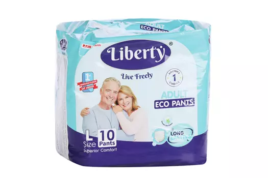 Подгузники-трусики Liberty Eco Pants д/взрослых L (75-140 см), 10 шт