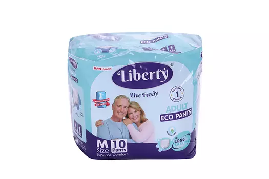 Подгузники-трусики Liberty Eco Pants д/взрослых M (61-115 см), 10 шт