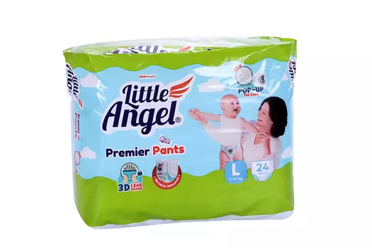 Подгузники-трусики Little Angel Premier L (9-14кг), 24 шт