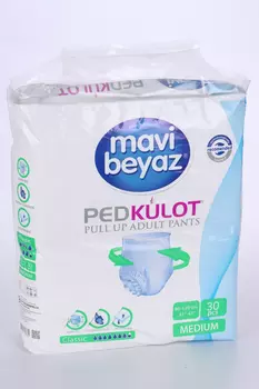 Подгузники-трусики Mavi Beyaz д/взрослых р M (80-120 см), 30 шт