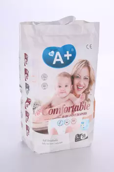 Подгузники-трусики My А+ детские L (9-14кг), 58 шт