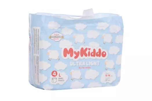 Подгузники-трусики MyKiddo Elite Kids Premium 4 ультратонкие д/детей L (9-14кг), 36 шт