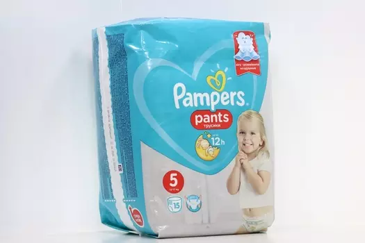 Подгузники-трусики Памперс Пантс джуниор (12-17кг), 15 шт