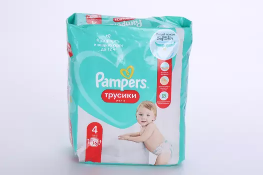 Подгузники-трусики Памперс Пантс макси (9-15кг), 16 шт