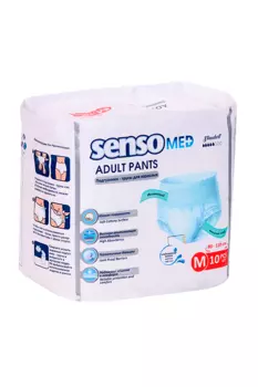 Подгузники-трусики Senso Med Standart д/взрослых р M (80-110 см), 10 шт