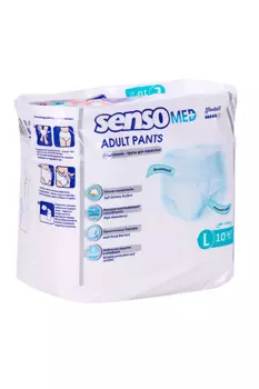 Подгузники-трусики Senso Med Standart д/взрослых р L (100-135 см), 10 шт