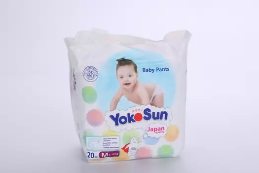 Подгузники-трусики YokoSun M (6-10кг), 20 шт