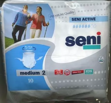 Подгузники-трусы д/взрослых Сени Актив М, 10 шт
