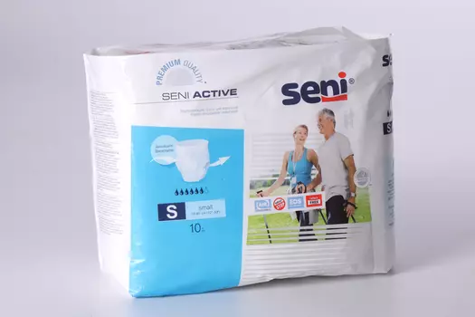 Подгузники-трусы д/взрослых Сени Актив S, 10 шт