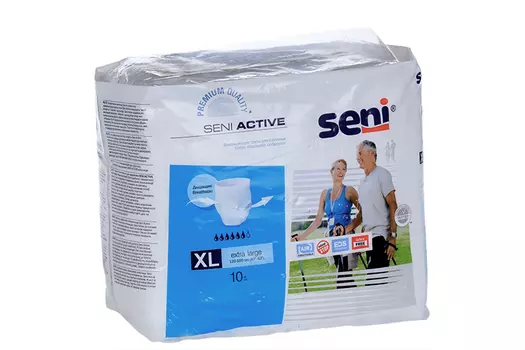 Подгузники-трусы д/взрослых Сени Актив XL, 10 шт