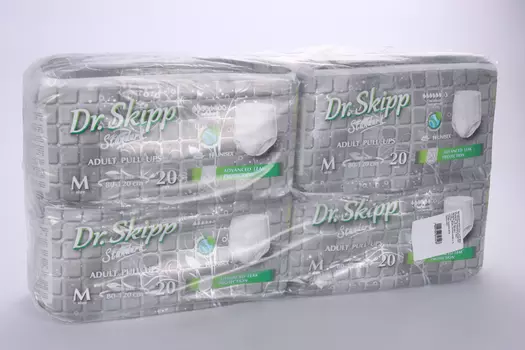 Подгузники-трусы Dr.Skipp д/взрослых М2 80-120 см, 20 шт, 4 шт