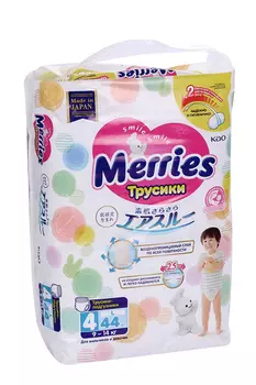 Подгузники-трусы Мэррис L (9-14кг), 44 шт
