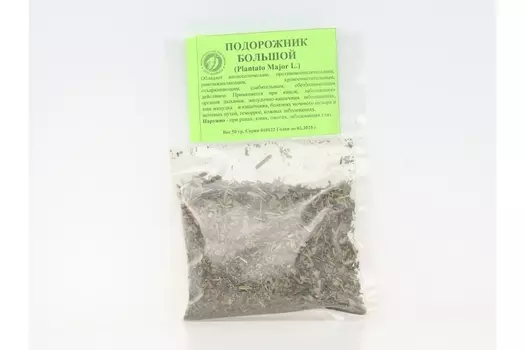 Подорожника лист, 50 г, (4606675006000)