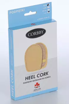 Подпяточник Corbby Heel Cork for men основа коры пробк дуба овеч кожа муж (большой) выс 1 см