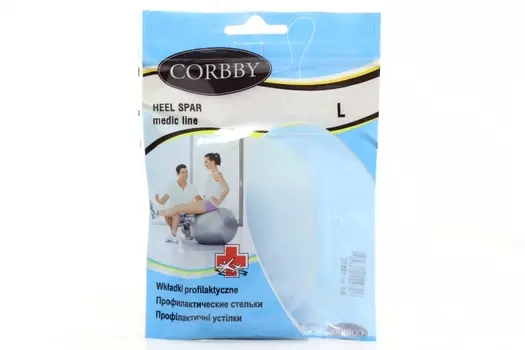 Подпяточник Корбби силикон натуральный при пяточной шпоре L пара