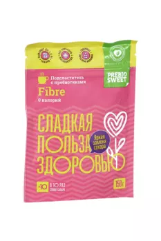 Подсластитель с пребиотиками Prebiosweet Fibre 0 калорий дой-пак, 150 г, 3 шт