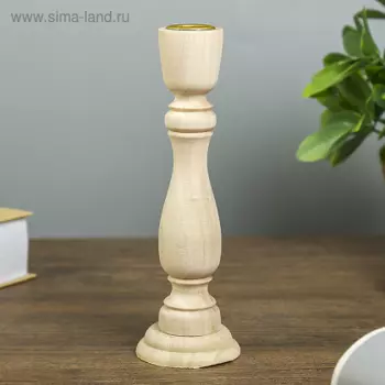 Подсвечник дерево под роспись Талия 17,5х5,5х5,5 см