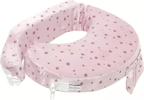 Подушка ЭргоФид эргономич д/корм Звездное небо, темно-розов/розов