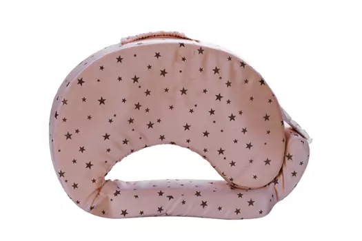 Подушка ЭргоФид эргономич д/корм Звездное небо, каштан/беж