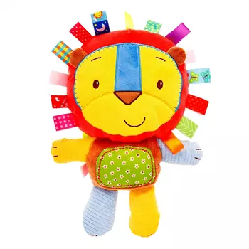 Подвеска мягкая с погремушкой «Львенок» на кроватку/коляску