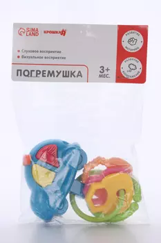 Подвеска музыкальная «Машинка» на кроватку/коляску цвета МИКС