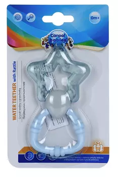 Погремушка Canpol babies с водным прорезывателем Звезда (с 0 мес), голубой