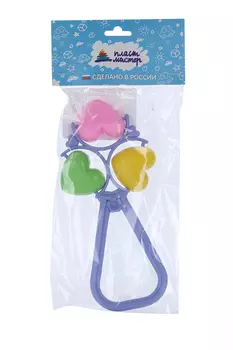 Погремушка на палочке «Сердечки», виды МИКС