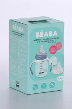 Поильник Beaba голубой, 210 мл