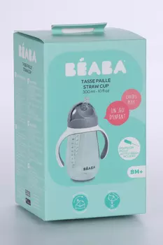 Поильник Beaba серый, 300 мл