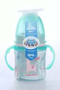 Поильник Canpol EasyStart Exotic Animals обучающ с силик носик зелен (с 6 мес), 120 мл