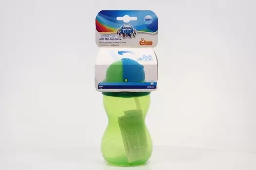 Поильник Канпол с трубочкой (с 12 мес), 370 мл