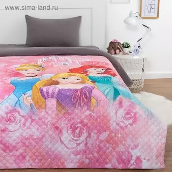 Покрывало "Принцессы" 1,5 сп, 145х210 см, микрофибра
