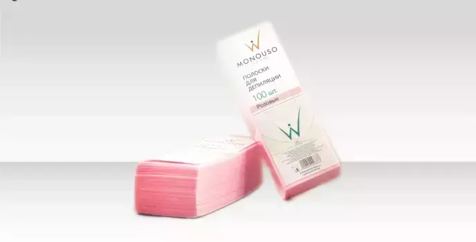 Полоска для депиляции 7*20 Italwax №100шт розовая