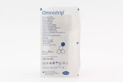 Полоски Омнистрип стер на первичн операц швы 6х38 мм, 6 шт