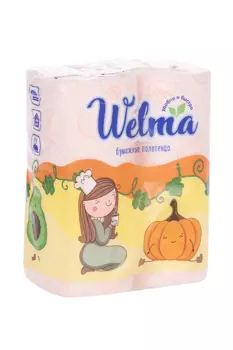 Полотенца Welma бумажные 2-х слойные