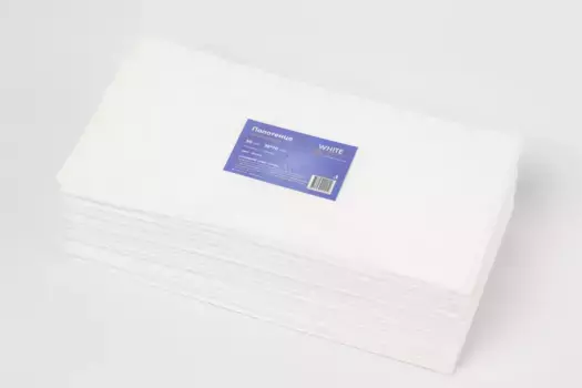 Полотенце 35*70 пачка White line белый, 50 штук