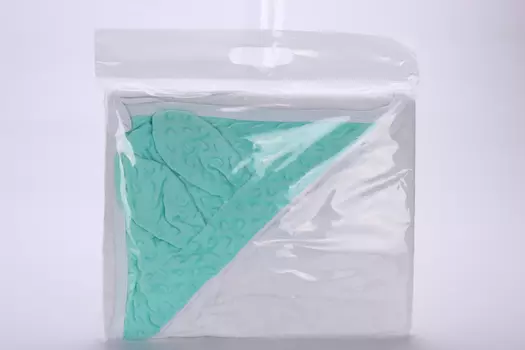 Полотенце АмароБеби детское махровое с уголком Май беби той бел/мят