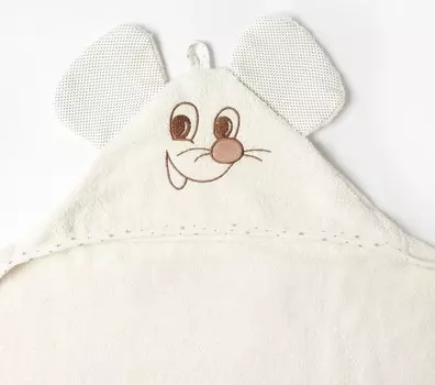 Полотенце-уголок, размер 125х65 см, цвет бежевый К23/2