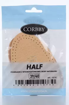 Полустельки Corbby Half латекс перфорир основа натур кожа р 39-40