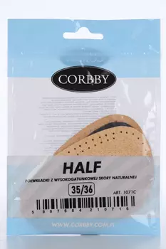 Полустельки Corbby Half латекс перфорир основа натур кожа р 35-36