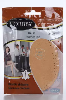 Полустельки Corbby Half латекс перфорир основа натур кожа р 41-42