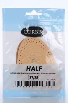 Полустельки Corbby Half латекс перфорир основа натур кожа р 37-38