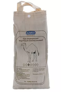 Пояс Almed эласт согревающий с шерстью верблюда р 3