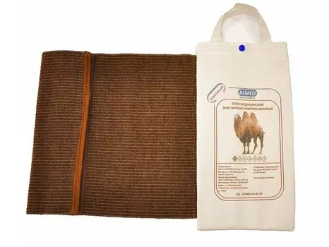 Пояс Almed мед эласт согревающий с шерстью верблюда разъемный р 4