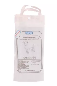 Пояс Almed мед эласт согревающий с шерстью овцы разъемный р 2