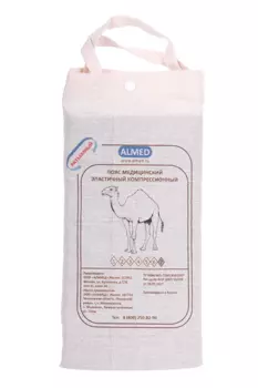 Пояс Almed мед эласт согревающий с шерстью верблюда разъемный р 7