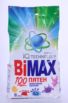 Порошок стиральный BiMax "Автомат 100 пятен" Compact 6000 г