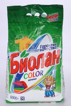 Порошок стиральный "Биолан" Автомат Color, 6000 г