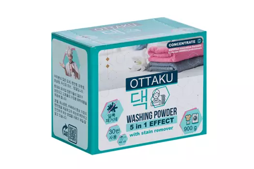 Порошок стиральный OTTAKU 5in1 EFFECT концентрированный универсал с пятновывод 900 г