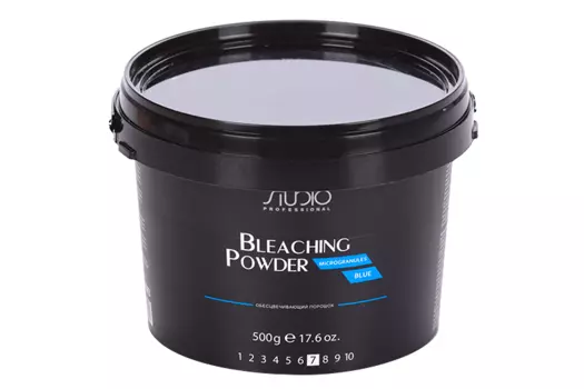Порошок Studio Professional Microgranules Blue обесцвечивающий д/волос 500 г